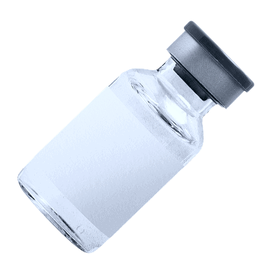 medicine glass vials with blank white label 1